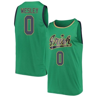 Blake Wesley Replica Green Men's Notre Dame Fighting Irish Kelly Basketball Jerseys