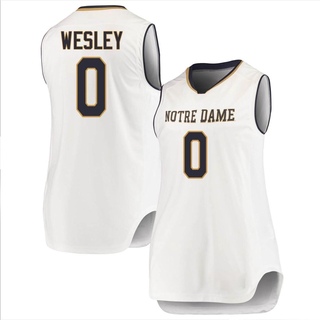 Blake Wesley Replica White Women's Notre Dame Fighting Irish Basketball Jerseys