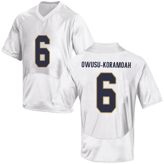 Jeremiah Owusu-Koramoah Notre Dame Jersey, Jeremiah Owusu-Koramoah Notre  Dame Fighting Irish Jersey, Shirts, Apparel, Gear