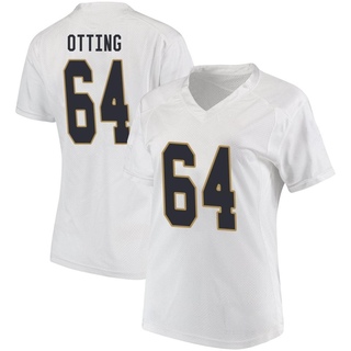 Joe Otting Game White Women's Notre Dame Fighting Irish Football Jersey