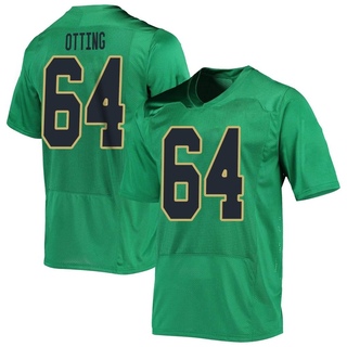 Joe Otting Replica Green Men's Notre Dame Fighting Irish Football Jersey