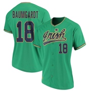 Simon Baumgardt Replica Green Women's Notre Dame Fighting Irish Performance Baseball Jersey