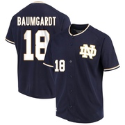 Simon Baumgardt Replica Navy Youth Notre Dame Fighting Irish Performance Baseball Jersey