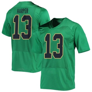 Thomas Harper Replica Green Men's Notre Dame Fighting Irish Football Jersey