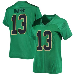 Thomas Harper Replica Green Women's Notre Dame Fighting Irish Football Jersey